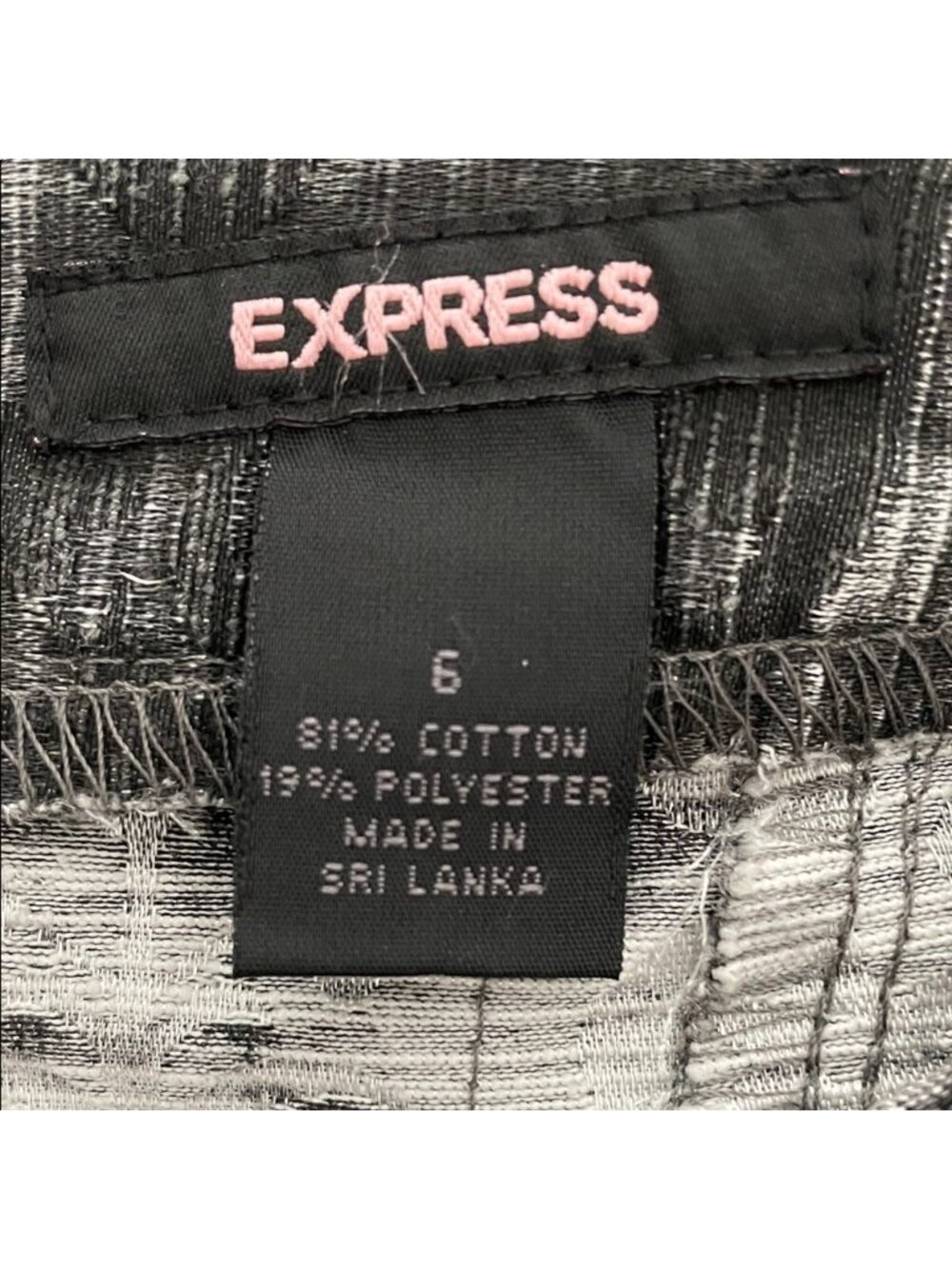 Express Black Textured Mini Skirt - Picture 4 of 4